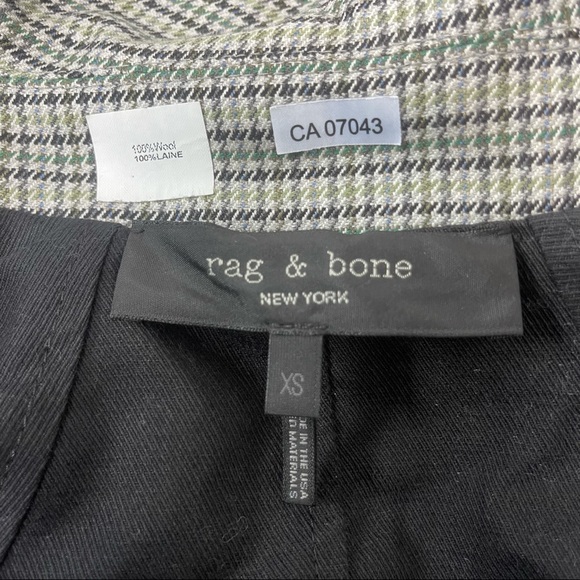 RAG & BONE Reversible Car Coat Black/100% Wool Houndstooth Jacket NWT MSRP$895 - Picture 10 of 15